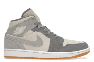 JORDAN 1 MID COCONUT MILK PARTICLE GREY