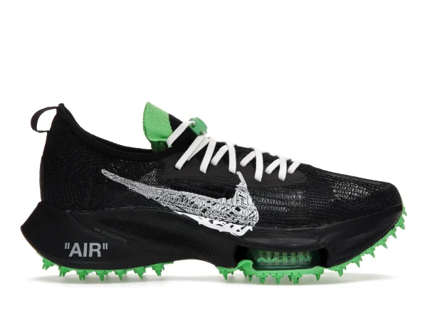 AIR ZOOM TEMPO NEXT% FLYKNIT OFF-WHITE BLACK SCREAM GREEN first copy