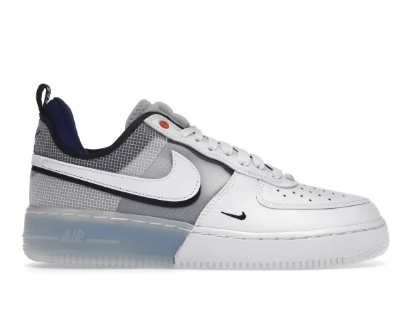 AIRFORCE 1 REACT SPLIT WHITE PHOTO BLUE first copy