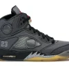 JORDAN 5 RETRO OFF-WHITE MUSLIN first copy