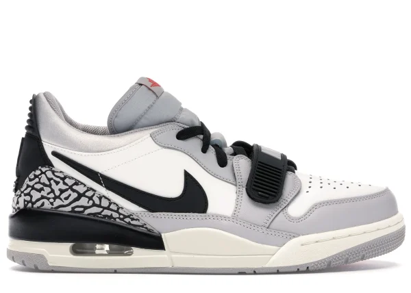 JORDAN LEGACY 312 LOW TECH GREY FIRE RED BLACK FIRST COPY