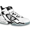 LV TRAINER 2 TRAINERS HIGH BLACK WHITE FIRST COPY