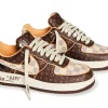 AIRFORCE 1 LOUIS VUITTON OFF-WHITE BROWN first copy