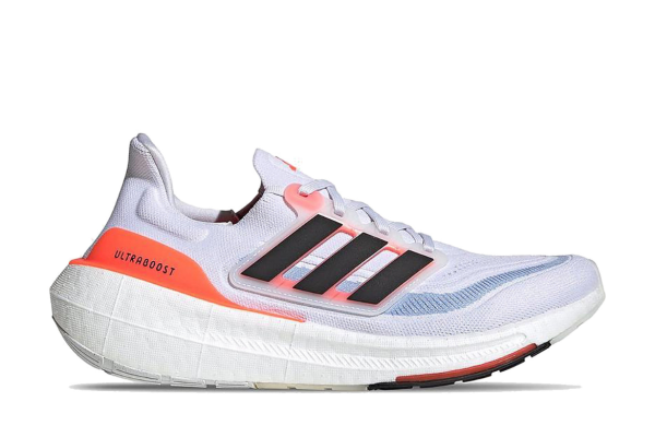 ULTRA BOOST LIGHT WHITE BLACK SOLAR RED first copy