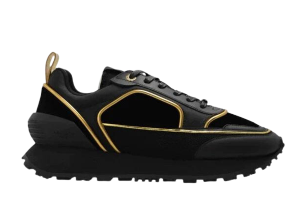 BALMAIN RACER LOW TOP BLACK SNEAKER first copy