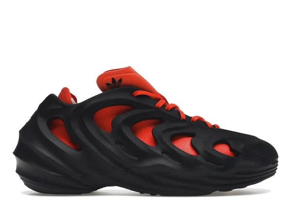 ADIDAS ADIFOM Q CORE BLACK IMPACT ORANGE first copy