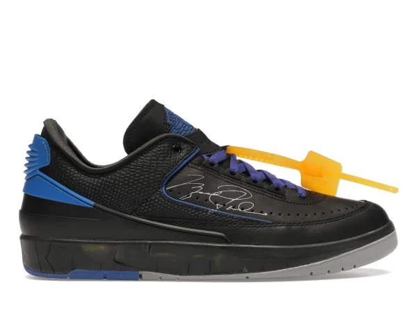 AIR JORDAN 2 RETRO LOW SP OFF WHITE BLACK BLUE first copy
