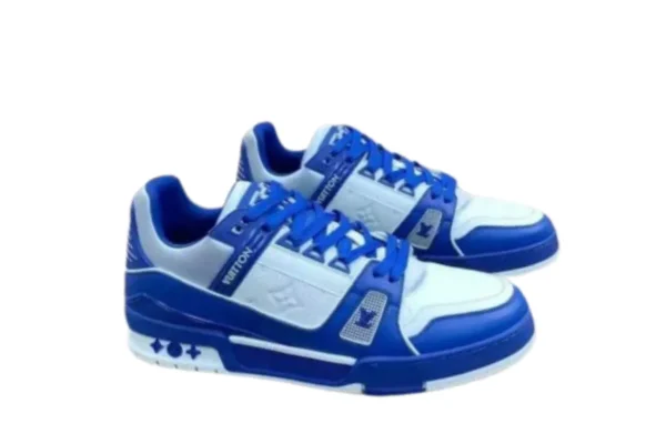 LOUIS VUITTON TRAINER SNEAKER BLUE first copy