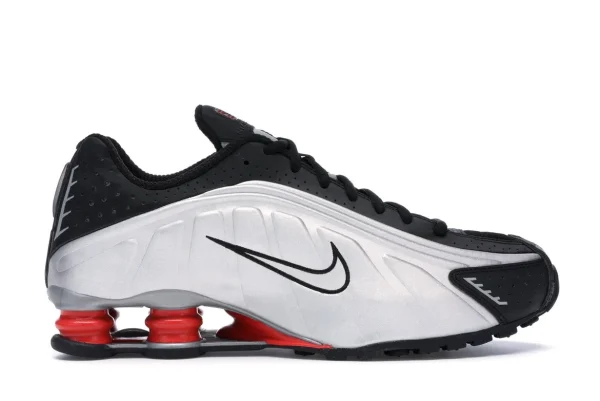 SHOX R4 BLACK METALLIC SILVER first copy