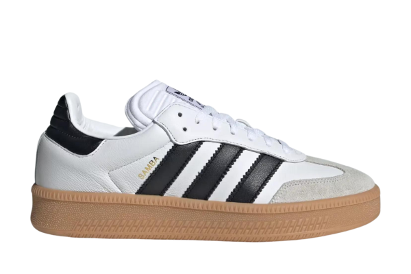 "ADI SAMBA XLG WHITE BLACK "