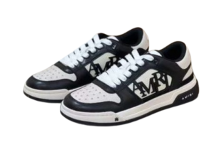 AMIRII CLASSIC LOW TOP SNEAKERS BLACK WHITE