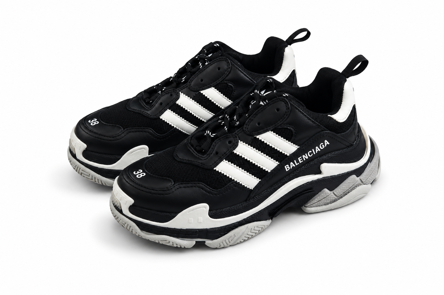 ADI X BLNCG TRIPLE S BLACK - Image 3