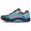 Saucony ProGrid Omni 9 running shoe in Spruce Sterling Orange, front view