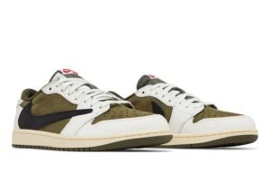 Alternative view of AJ 1 X TRAVIS SCOTT RETRO LOW OG SP MEDIUM OLIVE