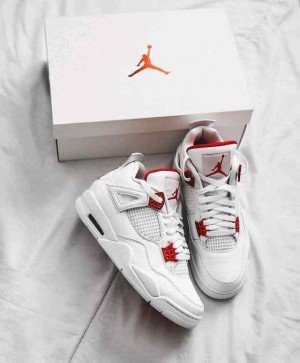 AJ 4 METALLIC RED