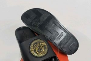 VERSACE FLIP FLOP BLACK GOLD 464