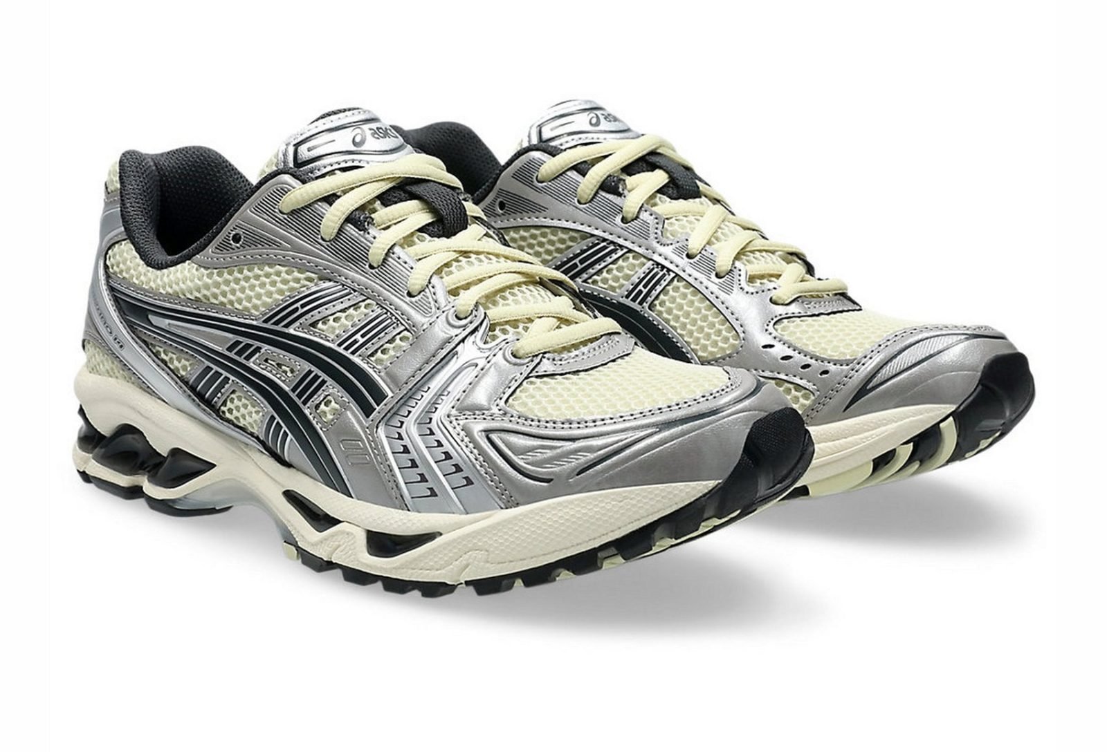 ASCS GEL KAYANO 14 CREAM METALLIC PLUM WITH OG KEYCHAIN - Image 6