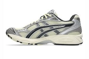 Alternative view of ASCS GEL KAYANO 14 CREAM METALLIC PLUM WITH OG KEYCHAIN
