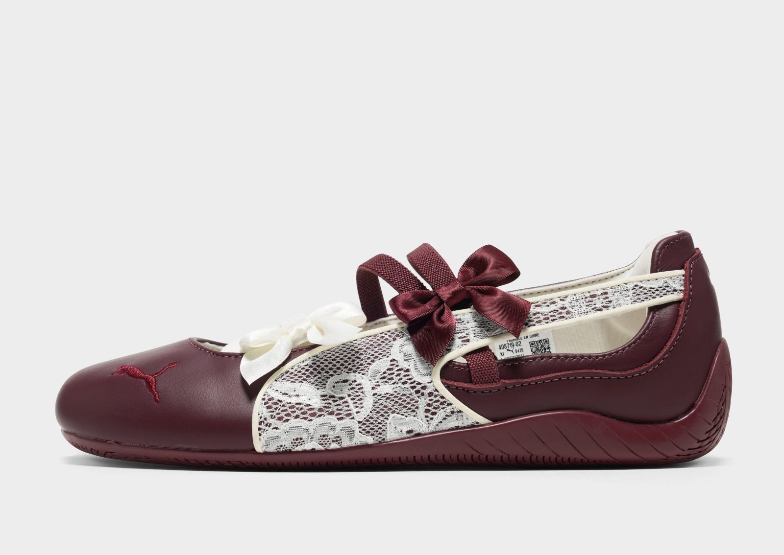 SPEEDCAT BALLET LACE MAROON - Image 2