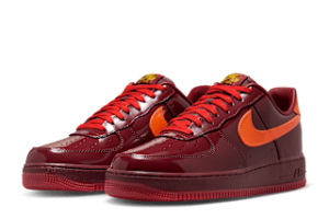 Alternative view of AF 1 LOW PATENT LEATHER DARK TEAM RED AND SAFETY ORANGE