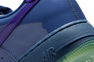Alternative view of AF 1 LOW PATENT MYSTIC NAVY AND GREY ICE