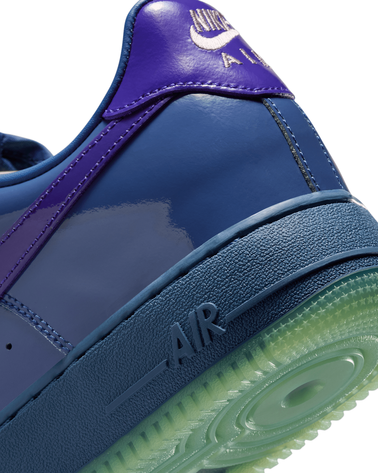AF 1 LOW PATENT MYSTIC NAVY AND GREY ICE - Image 2