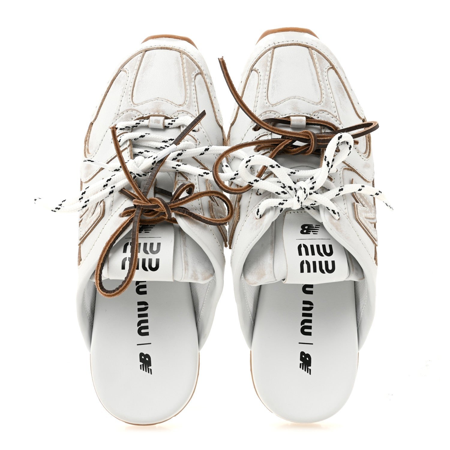 NB X MIU 530 SL DECO CALF LEATHER MULE - Image 5