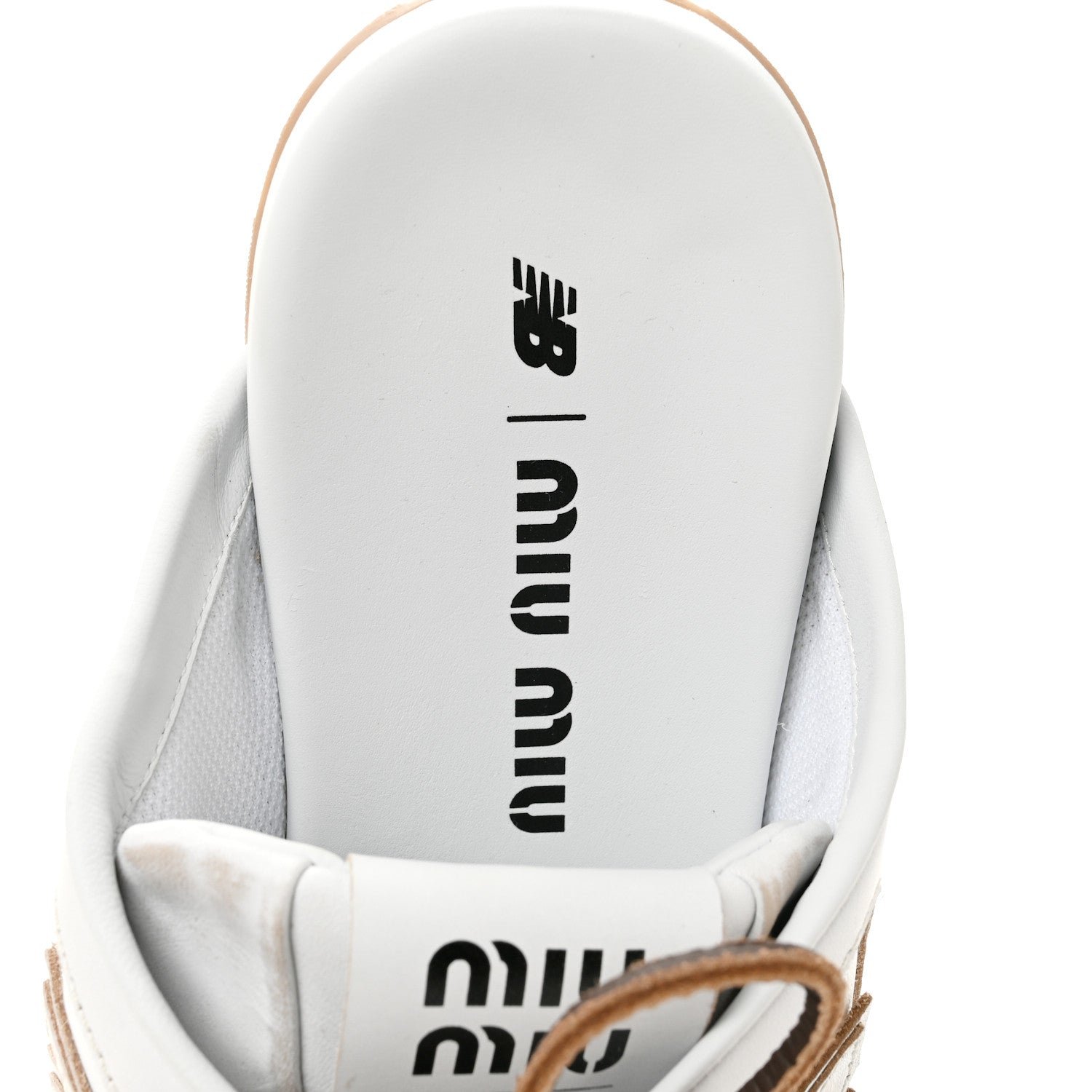 NB X MIU 530 SL DECO CALF LEATHER MULE - Image 6