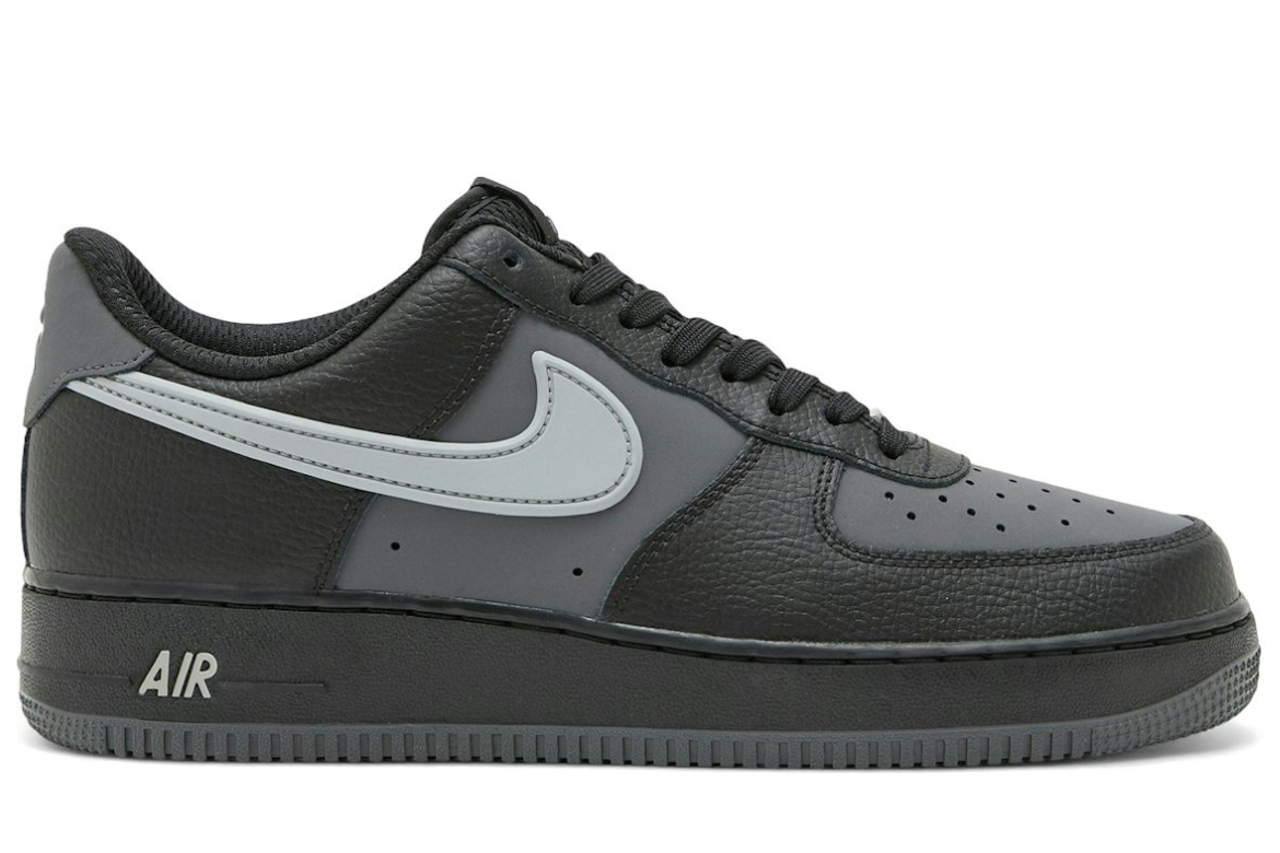 AF 1 07 LV8 BLACK LIGHT SMOKE GREY